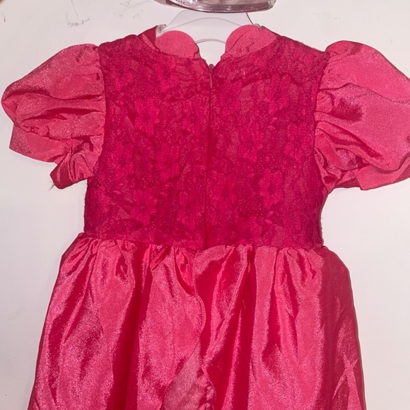 NWOT Princess Peach Costume for Girls Super Brother Kids With Crown Size 100-T - Picture 5 of 10